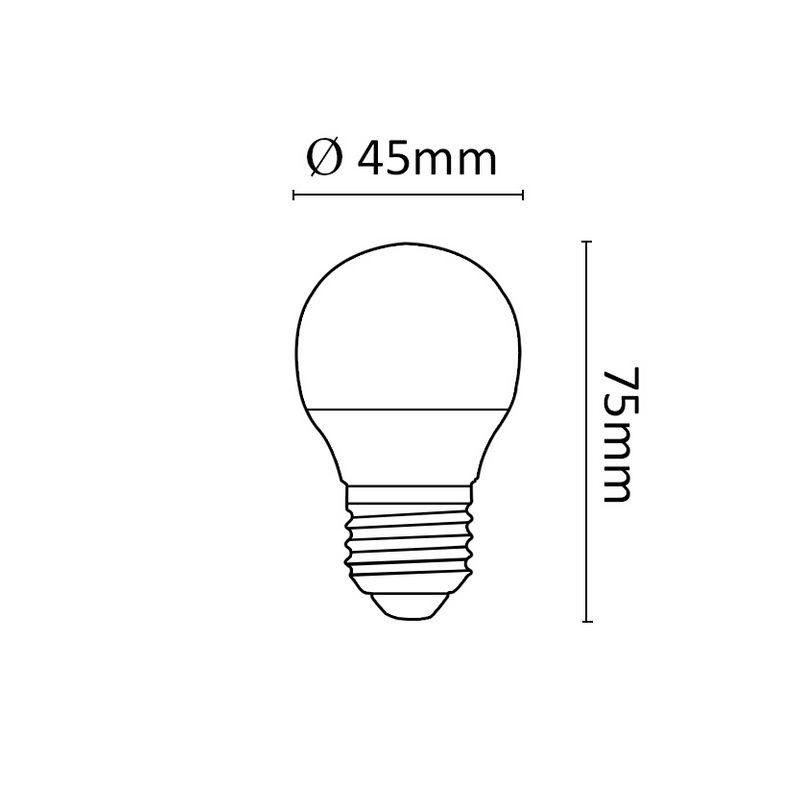 LAMPADINA LED MILKY G45 E27 - 6W 3000K